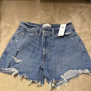 Abercrombie & Fitch Distressed Denim Shorts